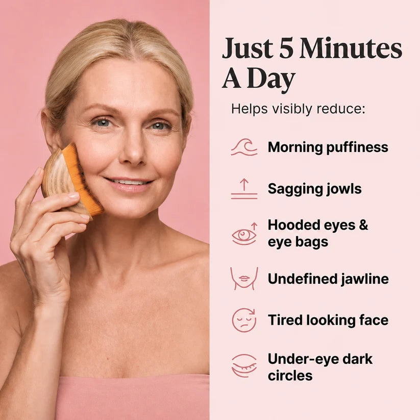 Broovr™ Sculpt & De-Puff Face Brush